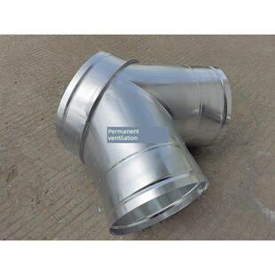 螺旋风管附件正三通、缩三通、圆形通风管道三通、丁字三通、Y字