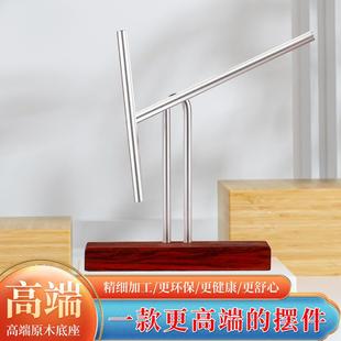 鋼鐵俠混沌擺永動機牛頓擺件反重力高端原木創意商務禮品