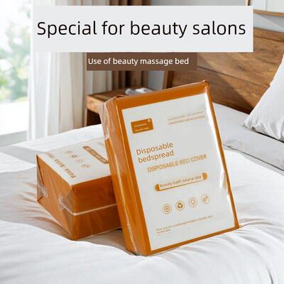 白蓝色一次性床单美容沙龙按摩床单透气无纺布不防水50张有孔床单