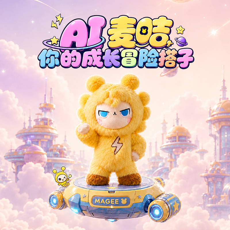 二元魂麦咭AI玩具陪伴潮玩盲盒