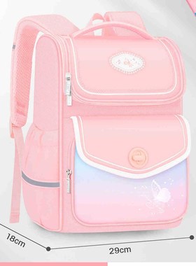 2024新款儿童书包女小学生1-3-6年级轻便减负护脊school bag简约