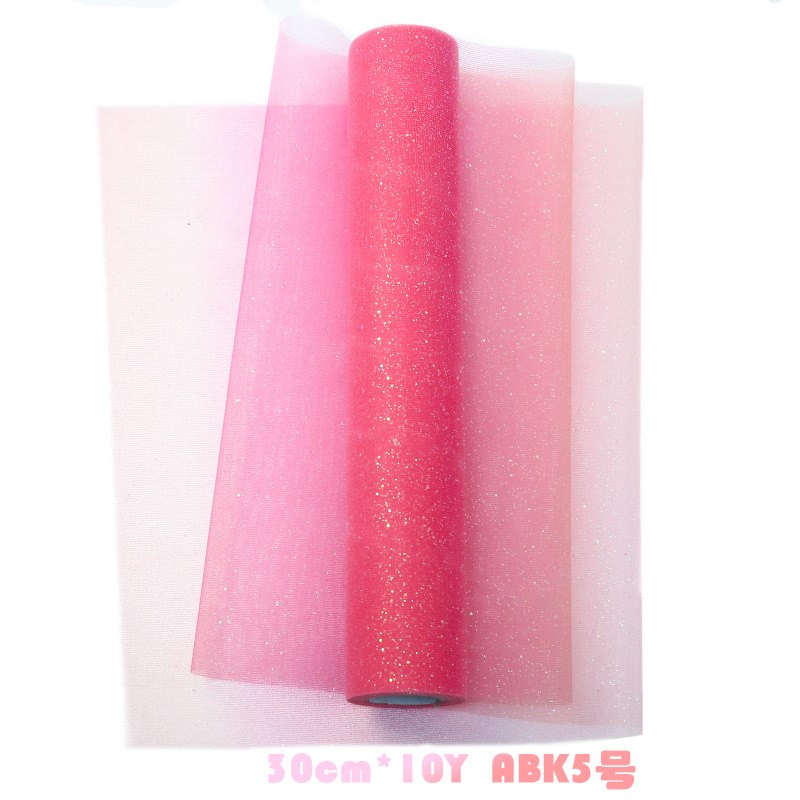 ABK30cm闪粉彩虹网纱卷网纱卷拍照背景桌裙TULLE桌旗台布装饰