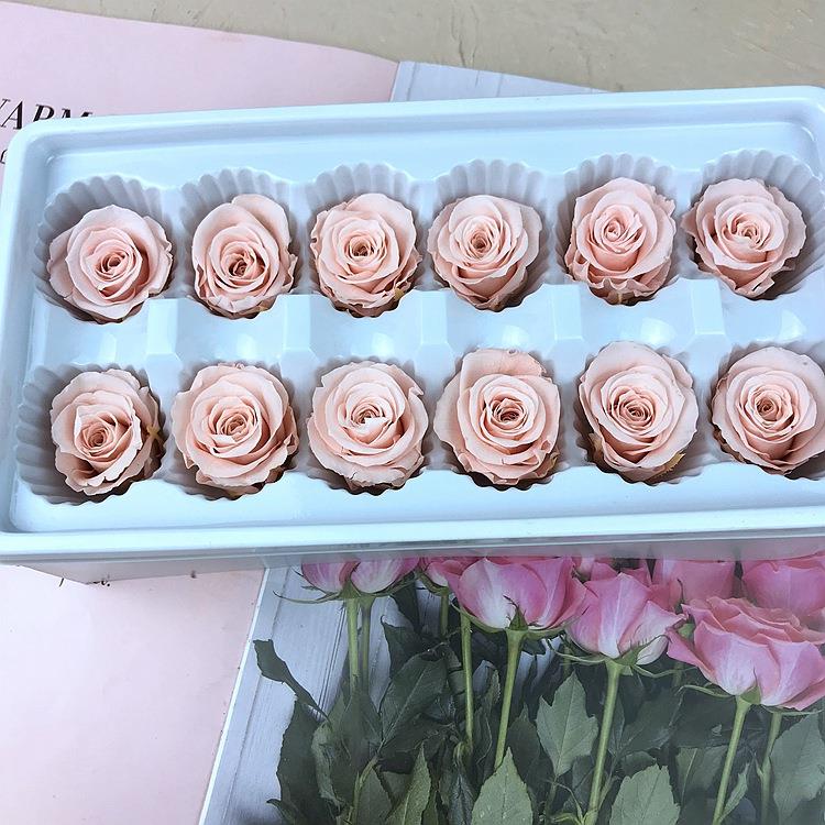 国产A级3-4cm永生花玫瑰保鲜花DIY钥匙扣制作材料（整盒装）