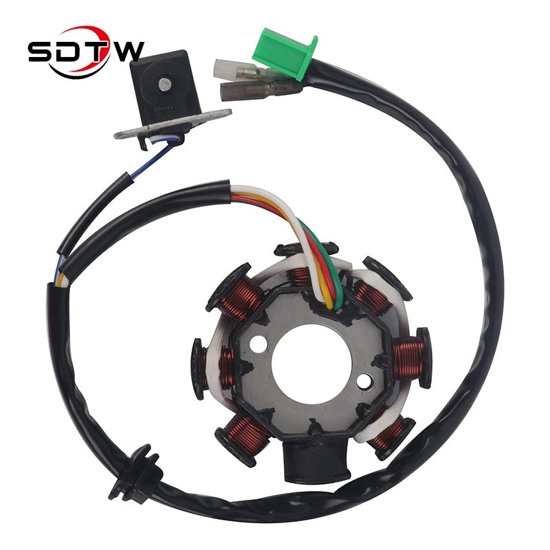磁电机定子 适用 GY6 125cc 150cc ATV 点火线圈 5线直流8极