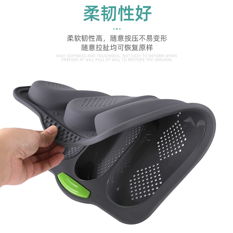 热销硅胶烘焙工具三槽开孔法式面包烤盘蛋糕模易脱模法棍模具