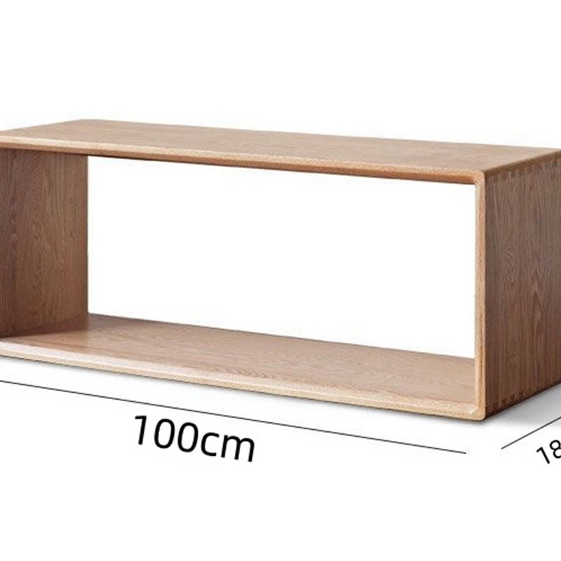 严选实木格子柜自由组合矮柜落地储物柜小方柜书柜书架隔断置物柜
