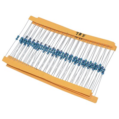 盒装2600件130种 1/4W金属膜电阻包色环电阻器 0.25W全系列阻值