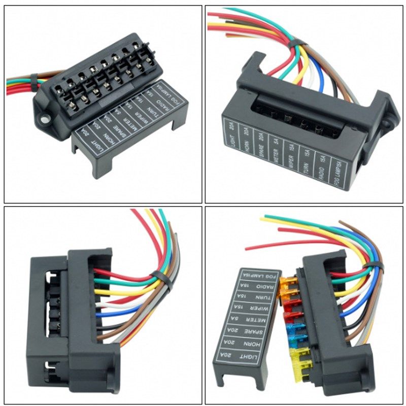 2进-4出6出8出10出12出多路汽车保险丝盒ATO保险丝 厂家批发