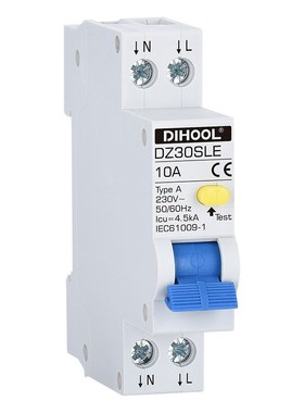 A型漏电保护器1P+N剩余电流动作空气开关RCBO漏电断路器货源