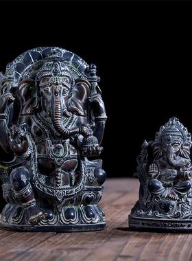 泰国大象摆件东南亚泰式风格装饰工艺品会所密室逃脱装饰品