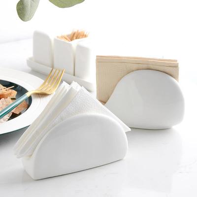 陶瓷可爱家用简约北欧纸巾盒茶几桌面名片盒酒店餐桌面巾纸盒子