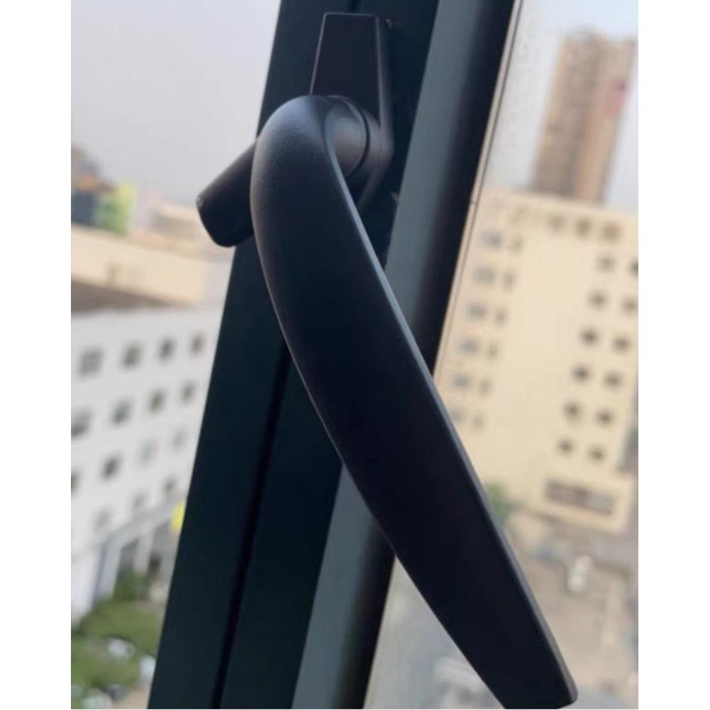 悬窗拉门窗铝合金锁扣把手老式板手锁塑钢门窗平开 窗七字玻璃窗