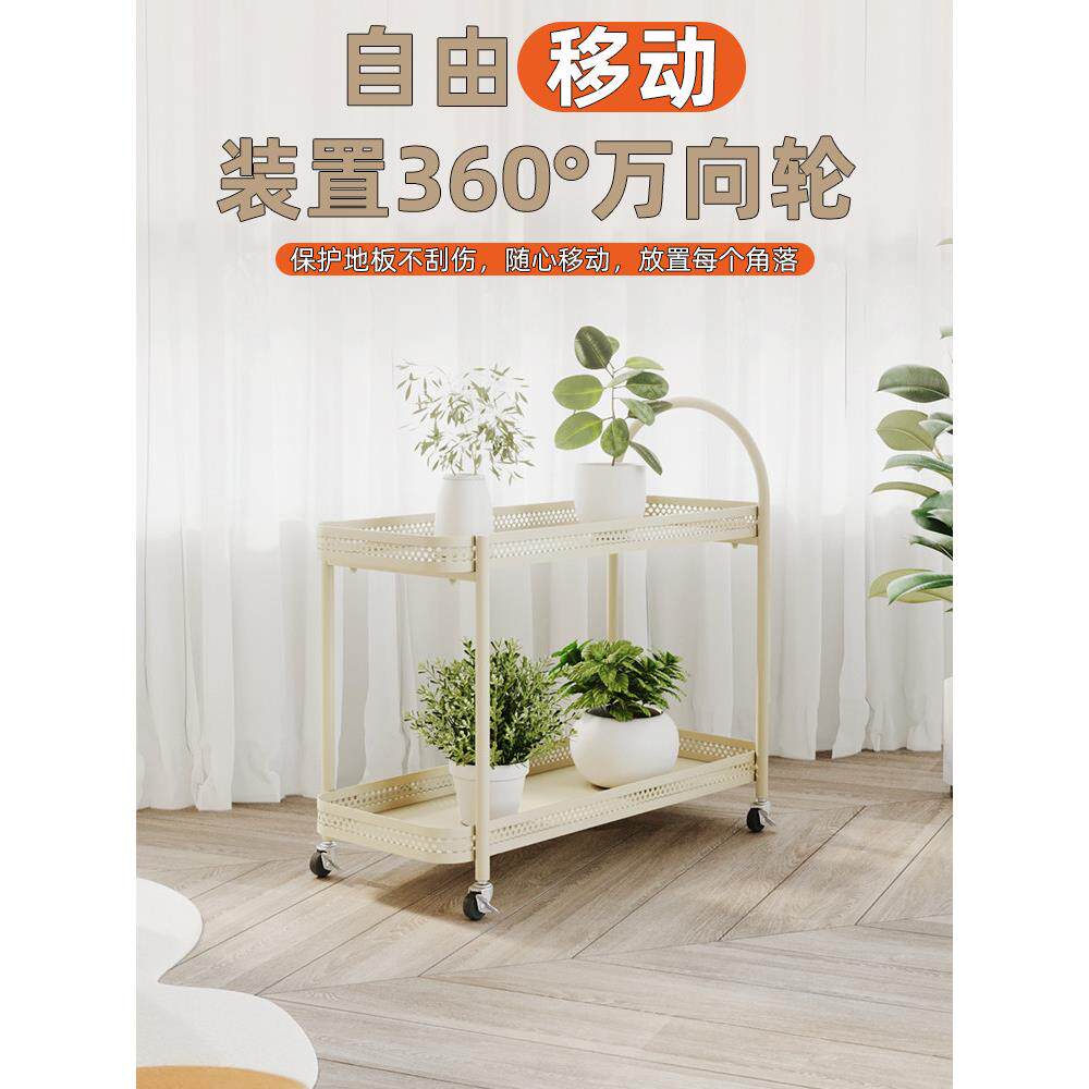 阳台活动花架客厅落地式多层花盆支架流行铁质多肉植物展示架