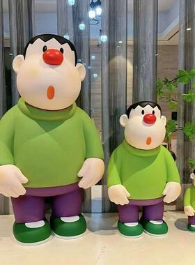 胖虎落地大摆件存钱罐客厅电视柜沙发旁装饰摆饰高级感小众乔迁
