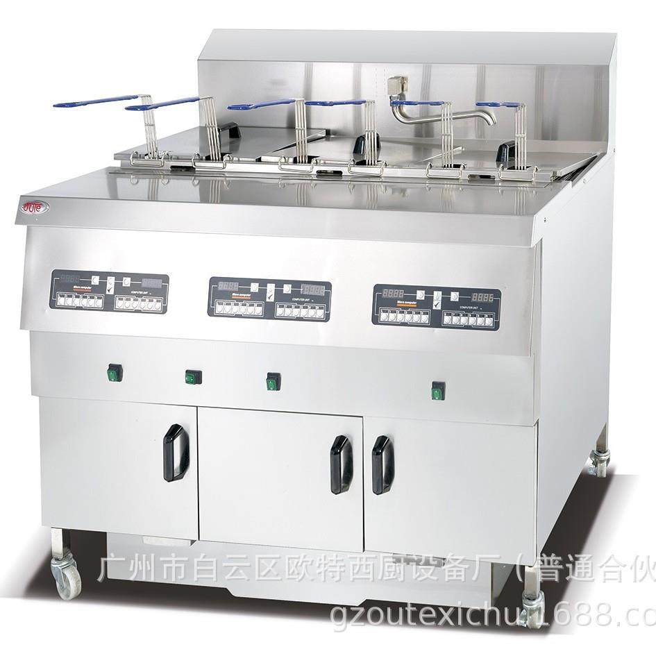 欧特厂家OT-28L-3A立式三缸六筛电脑版炸炉带漏油功能 炸锅炸鸡机,厨房电器,其他商用厨电,淘宝优惠券,粉丝福利购,淘宝优惠卷