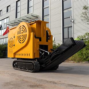 出口俄罗斯履带Jaw Crusher 矿石混凝土粉碎机 自走式小型碎石机