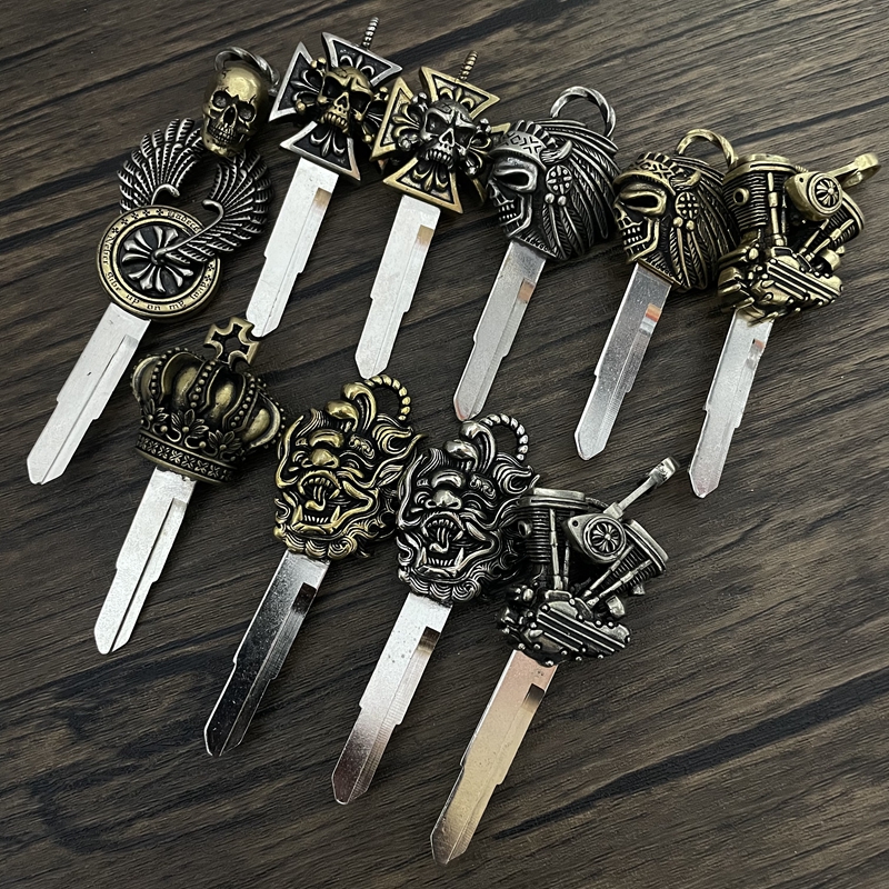 摩托车改装钥匙金吉拉300 灰石300奔达250/400 燎700义骑V8钥匙胚