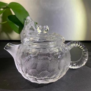 东海工艺水晶茶壶纯手工雕刻耐高温电陶炉煮茶器冰冻烧茶杯茶具