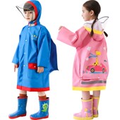 儿童雨衣男童上学小学生雨披2021女幼儿园宝宝中大童带书包位男孩