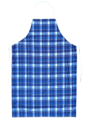 柔软格子布料围裙防水防油雨伞布衣罩男女超市餐厅工作服简约围腰