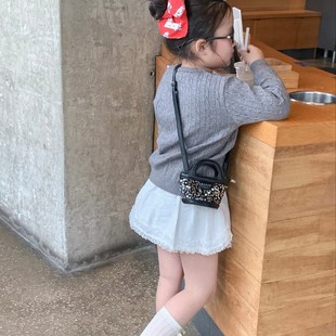 2025斜挎包女童公主手拎菜篮子小女孩宝宝迷你零钱包 儿童包包新款