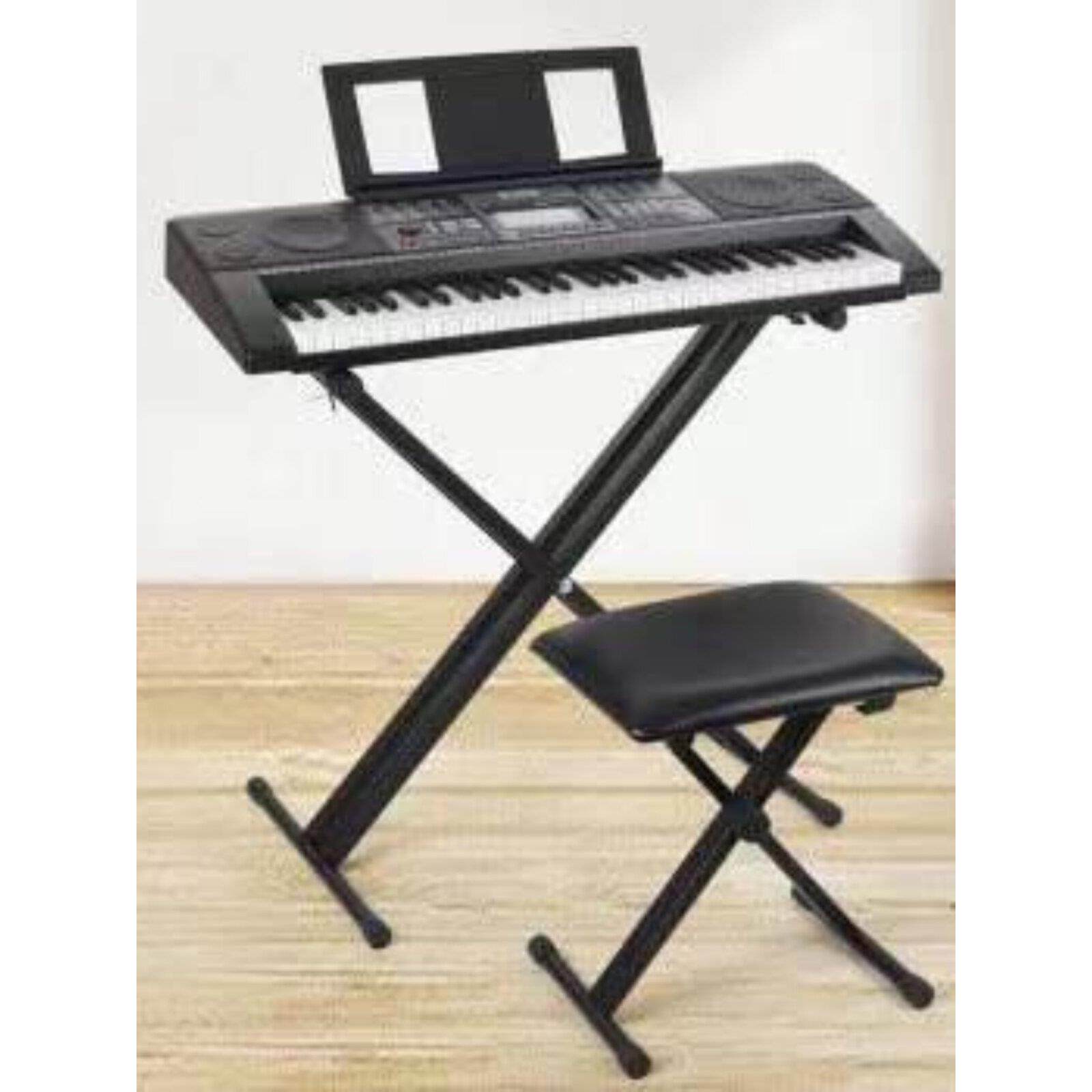 电子琴放置架（琴档款）、琴凳组合、电子琴架、键盘架、钢琴凳