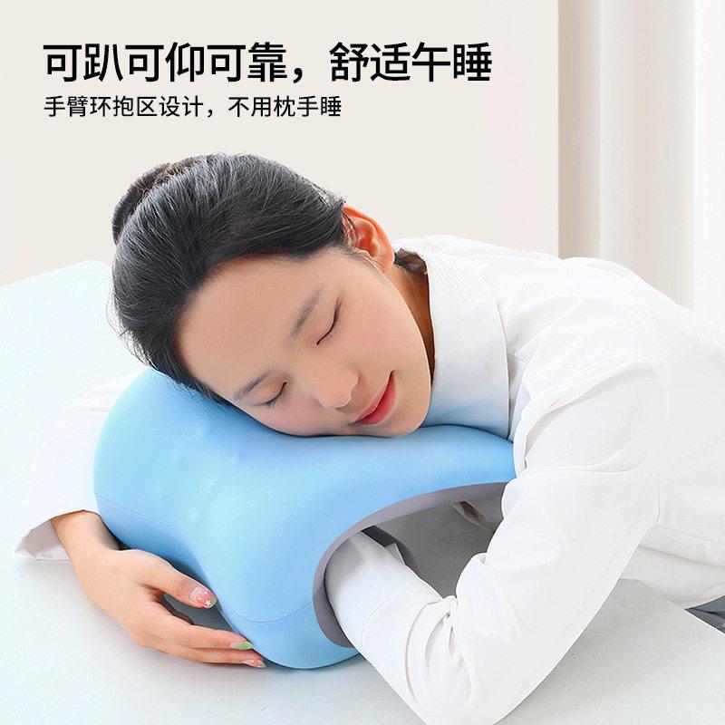 午睡枕办公室椅枕头电脑椅子躺睡枕加高头靠椅背午休仰睡枕记忆棉