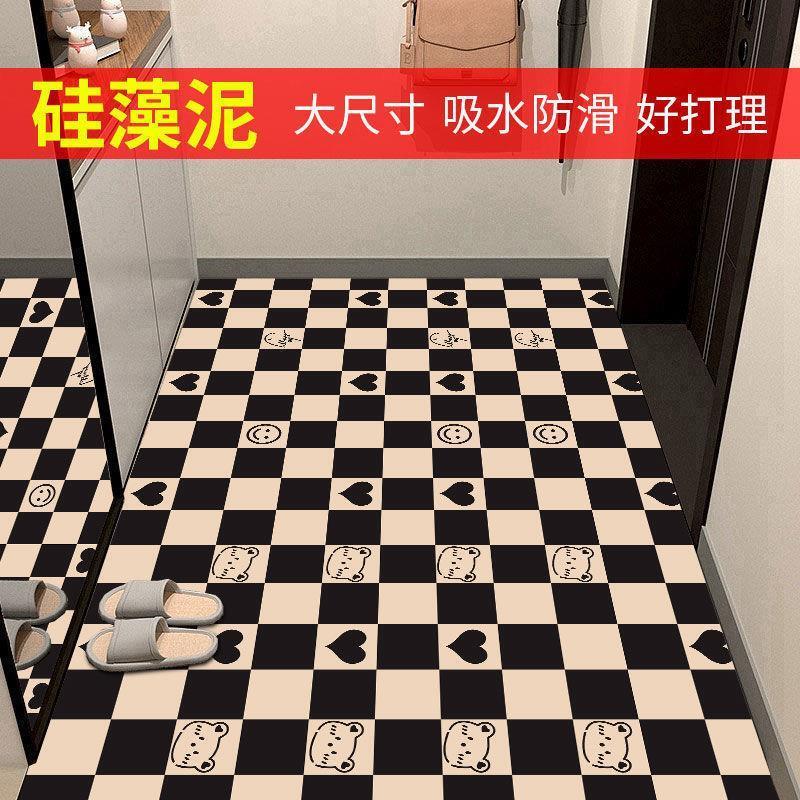 硅胶地垫入户门垫软硅藻泥门口脚垫子厨房卫生间吸水防滑速干满铺