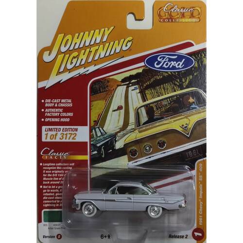 乔尼 1：64 1961年Chevy Impala SS 409合金汽车模型 隐藏款