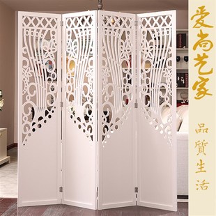 折屏 简约现代卧室屏风隔断 时尚 客厅玄关门欧式 办公酒店隔断中式