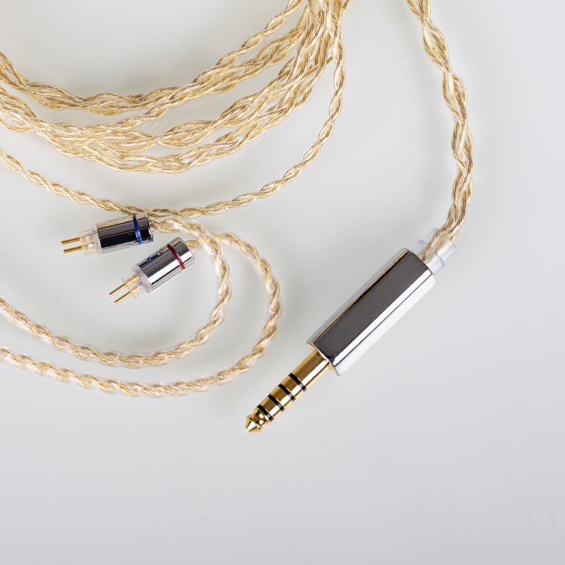 六月船歌耳机升级线纯银镀金