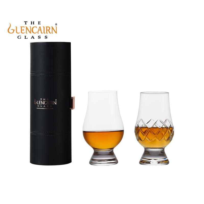 格兰凯恩glencairn 水晶玻璃闻香酒杯威士忌杯便携旅行盒套装礼盒