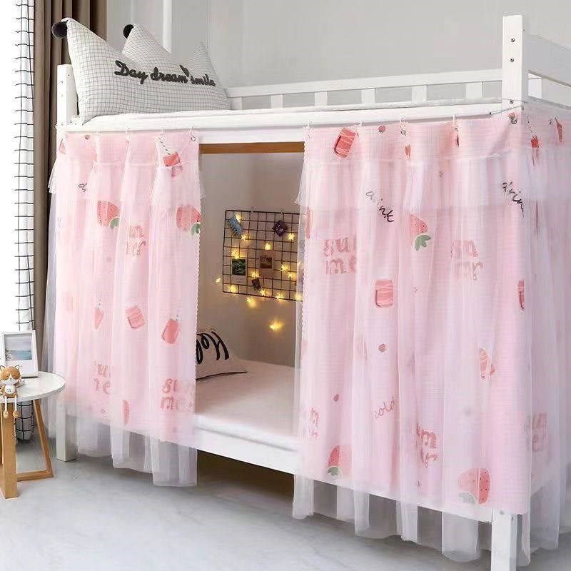 宿舍专用床帘学生宿舍遮光床帘上下铺防窥寝室上铺围帘公主风床蚊,床上用品,床幔,淘宝优惠券,粉丝福利购,淘宝优惠卷
