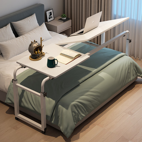 跨床桌可移动书桌电脑桌家用升降桌简易卧室懒人床上小桌子床尾桌