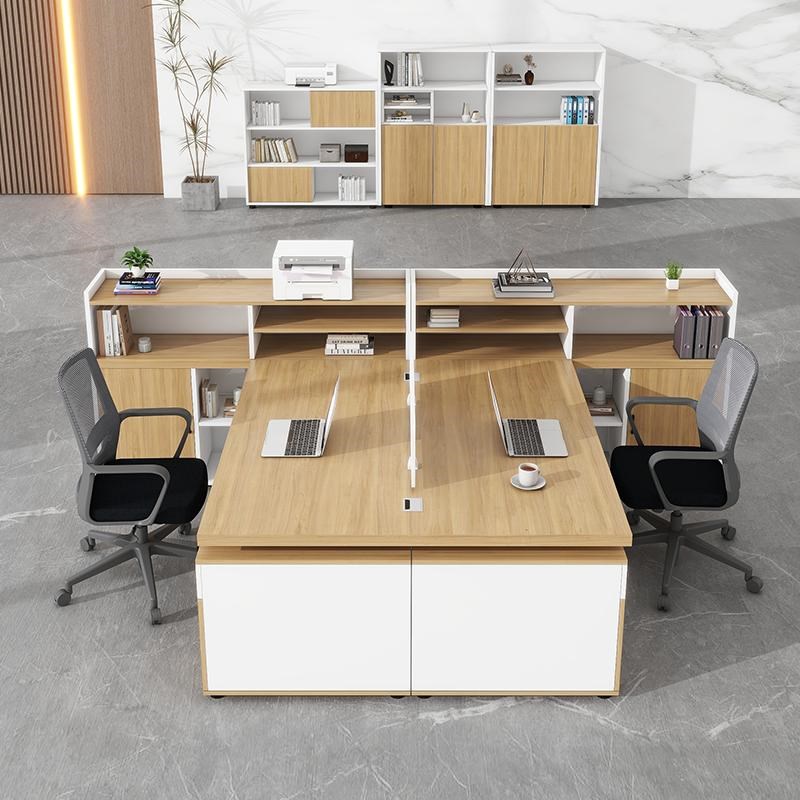 财务办公桌椅组合简约p现代双人办公桌2人位职员桌办公室经理主管