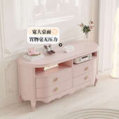 入户玄关柜客厅隔断柜电视柜现代简约餐边柜收纳柜整装 魔绘 法式