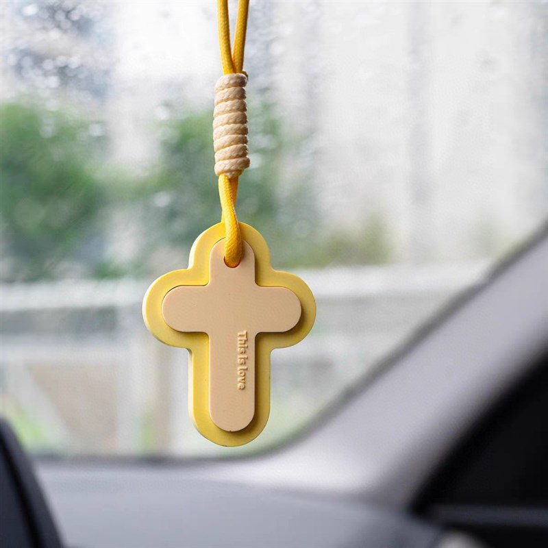 汽车挂件小清新m蓝色胖胖饰品香薰挂件可爱吊坠耐用