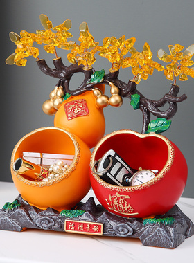 福禄平安钥匙收纳摆件客厅u玄关柜桌面乔迁新家居装饰品结婚送礼