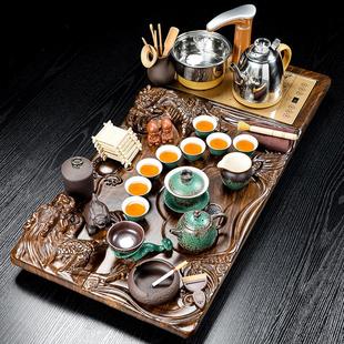 家用全自动一体客厅简约泡茶盘办公室会客陶瓷泡茶台 功夫茶具套装