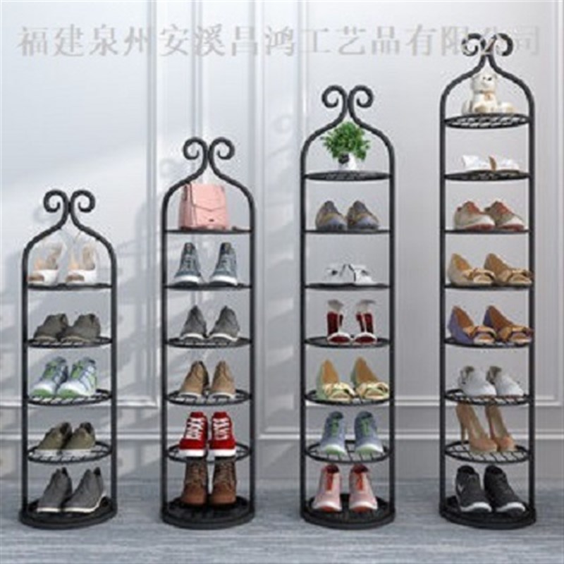 欧式铁艺鞋架经济型家用多层收纳鞋柜客厅宿舍防尘门外简易鞋架