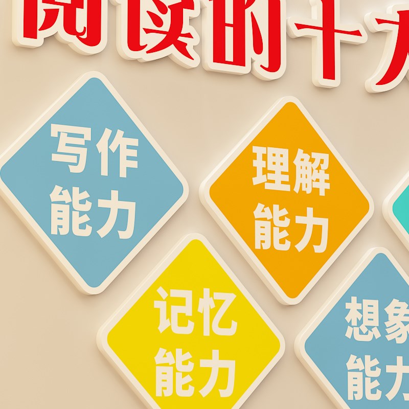 学校园教室装饰文化墙贴辅导班级墙面装饰阅读励志标语学生贴纸字