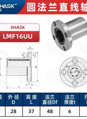 E-LBF E-LBFM 8 10 12 13 16 20 25 30 35 40 50LUU 直线滑动轴承
