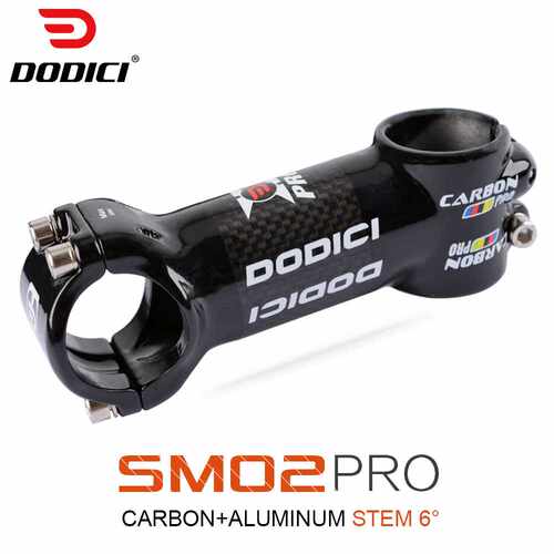 DODICI 3D锻造铝合金3k碳纤维包碳把立公路山地自行车6度立管龙头