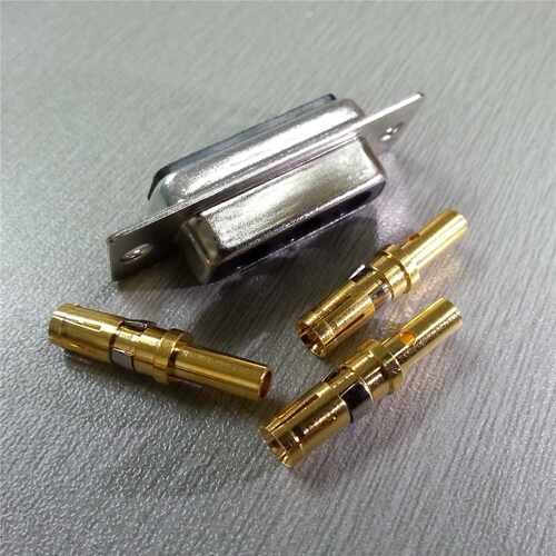 优联康品牌大电流3W3压接式母头连接器 深圳D-SUB3W3连接器