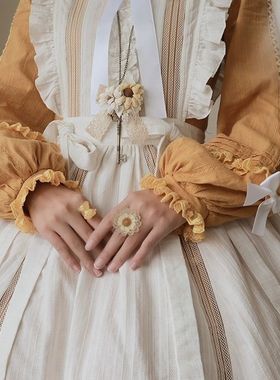 塔莎的花园罩衫 古典CLA森系围裙白色百搭lolita洛丽塔