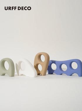 URFF DECO 专利 怪兽工作室艺术雕塑摆件高温陶瓷客厅可爱装饰品