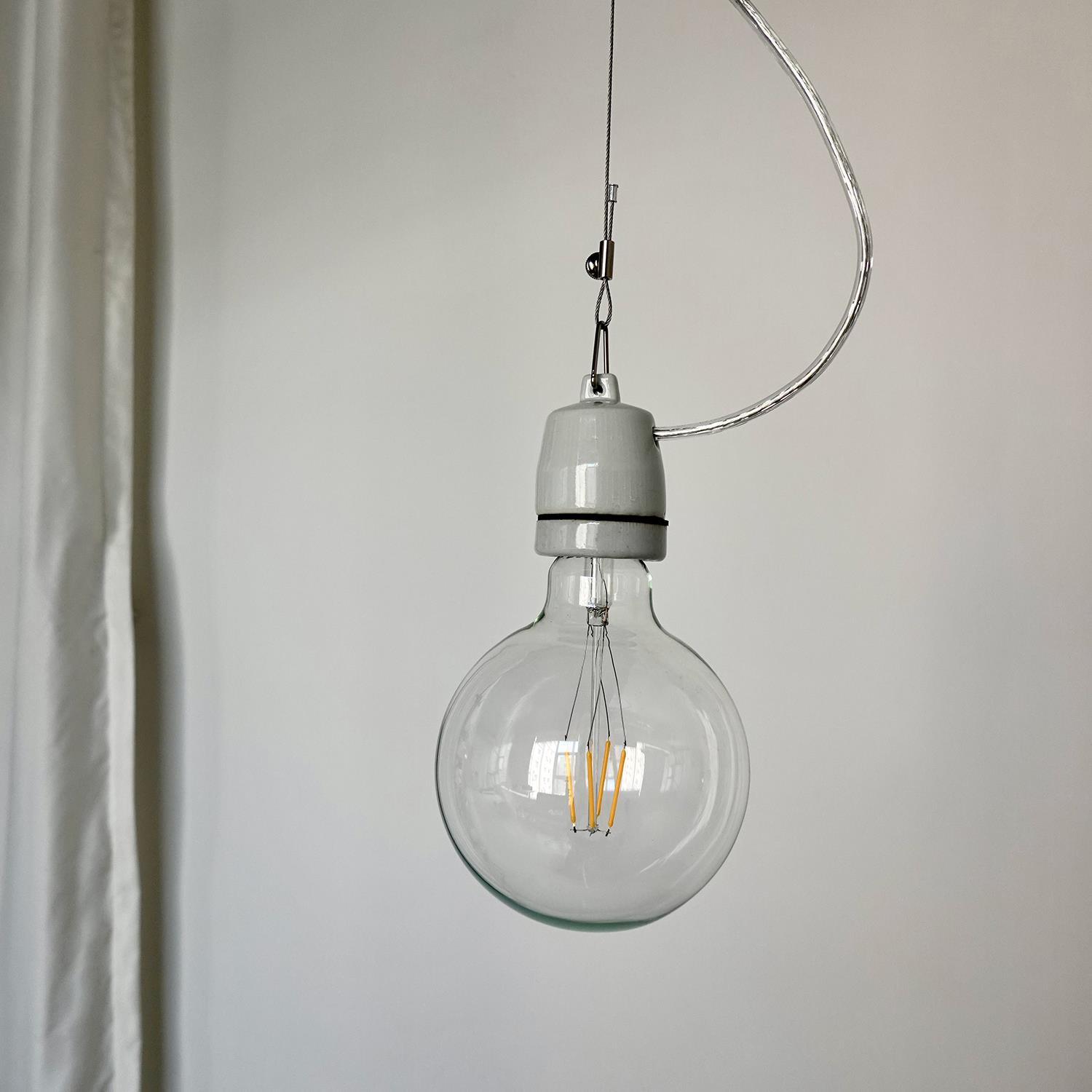 新光纪 陶瓷钢丝玻璃灯泡吊灯 日式复古 侘寂 怀旧