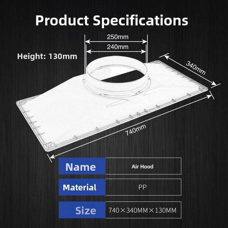 Pp集气罩排风罩通风柜吸风罩工业通风罩风机罩排气吸附罩大法兰,电子/电工,室内新风系统,淘宝优惠券,粉丝福利购,淘宝优惠卷