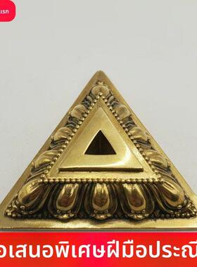 精工纯铜普巴撅金刚杵降魔杵金刚橛底座大号黄铜底座通用三个尺寸