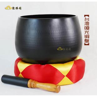 台湾寺庙大罄14寸16寸18寸20寸24寸铜磬纯铜罄钵佛音碗哑光黑铜罄